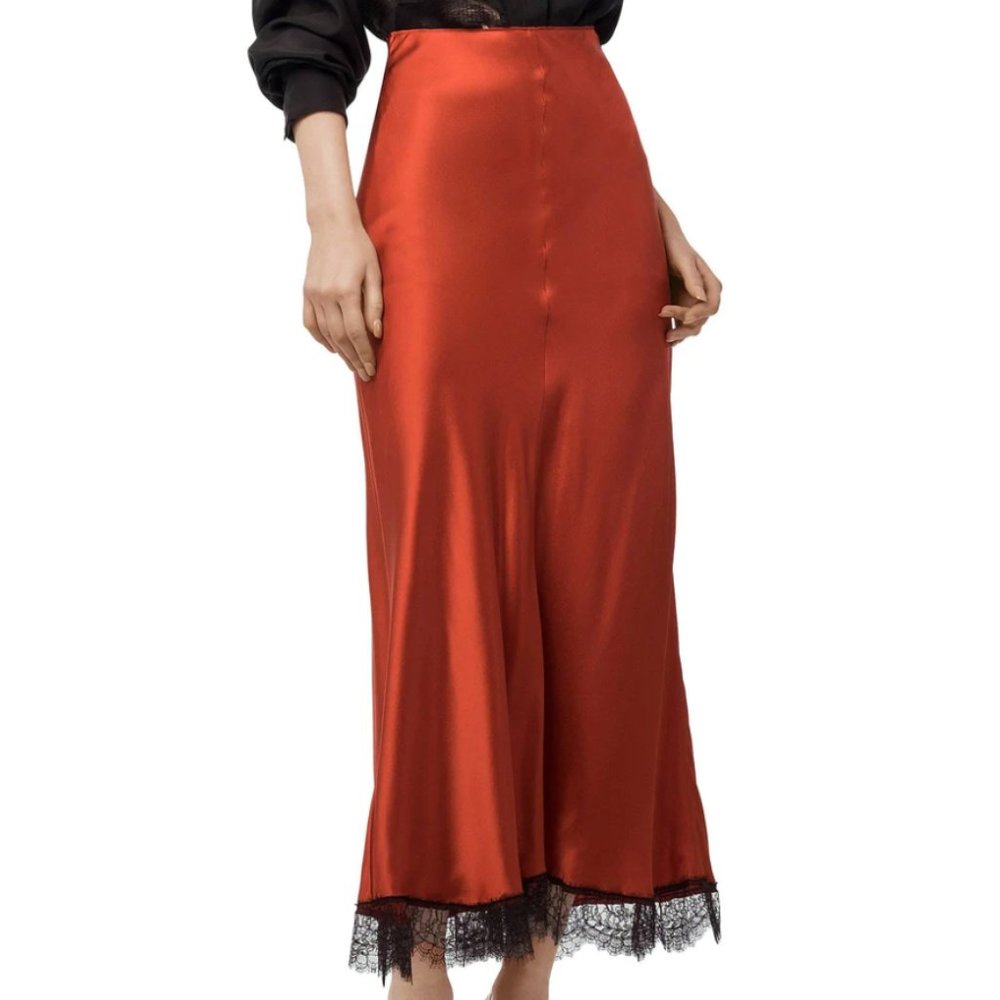SATIN SKIRT